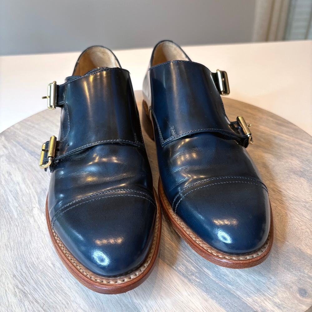 The Office Of Angela Scott Mr. Colin Double Monk Strap Shoes Cap Toe US Size 10 - Picture 4 of 11